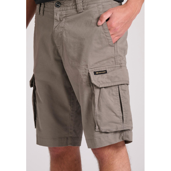 Ανδρική cargo βερμούδα FUNKY BUDDHA FBM009-033-03 γκρι Ανδρικά