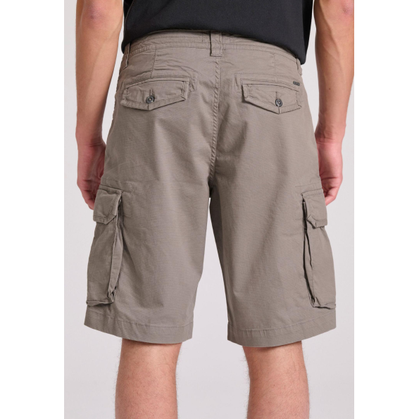 Ανδρική cargo βερμούδα FUNKY BUDDHA FBM009-033-03 γκρι Ανδρικά