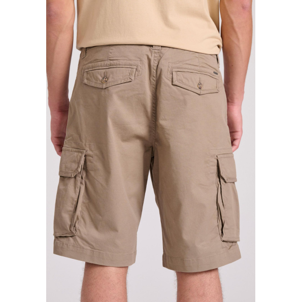 Ανδρική cargo βερμούδα FUNKY BUDDHA FBM009-033-03 μπεζ  Ανδρικά