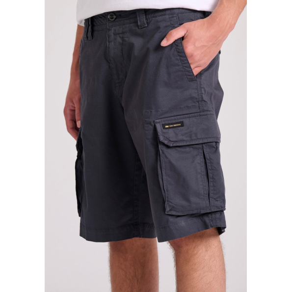 Ανδρική cargo βερμούδα FUNKY BUDDHA  FBM009-033-03 μπλε Ανδρικά