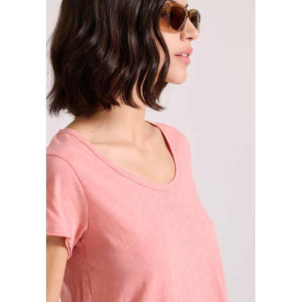 Γυναικείο t-shirt FUNKY BUDDHA FBL009-101-04 ροζ