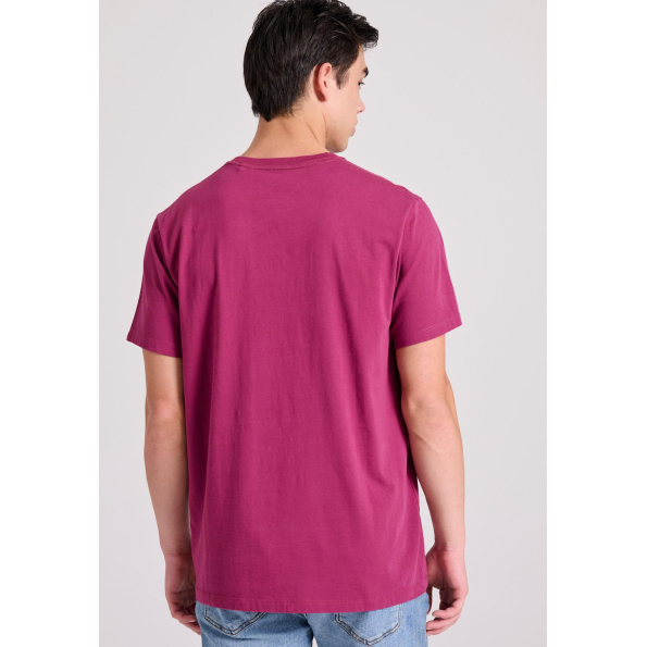 Ανδρικό t-shirt FUNKY BUDDHA FBM009-098-04 φούξια Ανδρικά