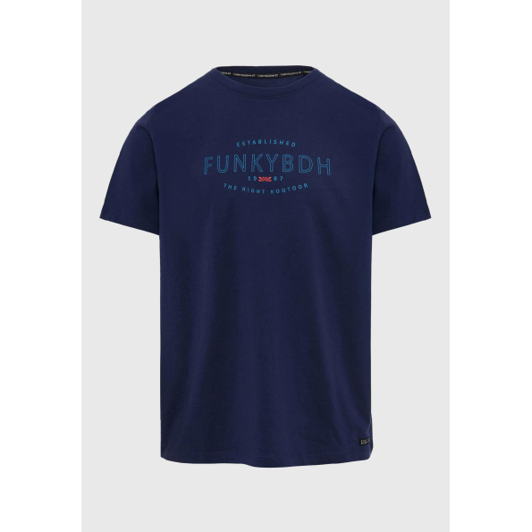 Ανδρικό t-shirt FUNKY BUDDHA FBM009-094-04 μπλε Ανδρικά