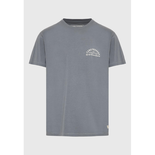 Ανδρικό t-shirt FUNKY BUDDHA FBM009-043-04 γκρι Ανδρικά