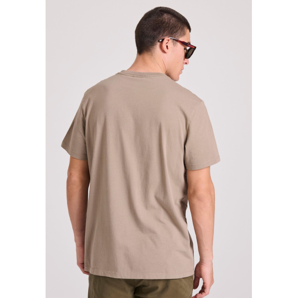 Ανδρικό t-shirt FUNKY BUDDHA FBM009-065-04 μπεζ Ανδρικά