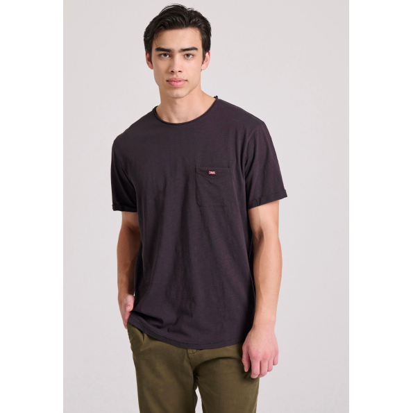 Ανδρικό t-shirt FUNKY BUDDHA FBM009-005-04 μαύρη