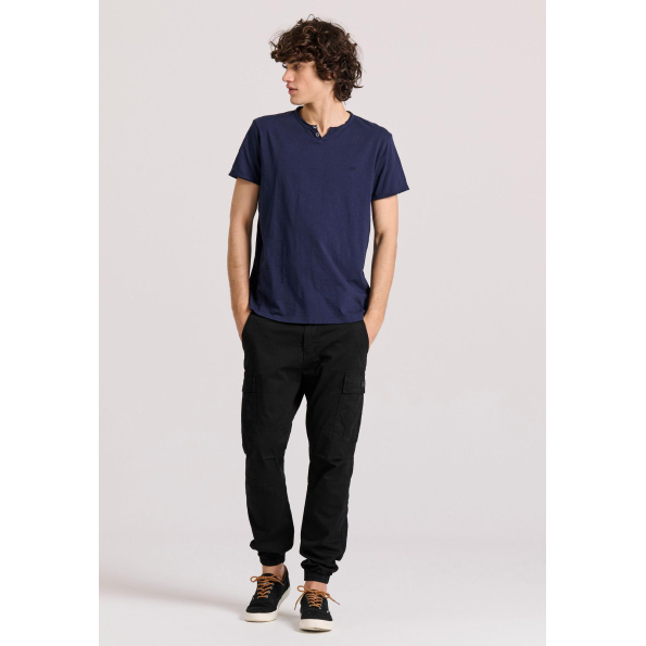Ανδρικο t-shirt FUNKY BUDDHA FBM009-004-04 μπλε 