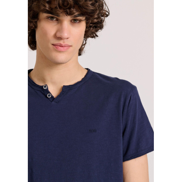 Ανδρικο t-shirt FUNKY BUDDHA FBM009-004-04 μπλε 