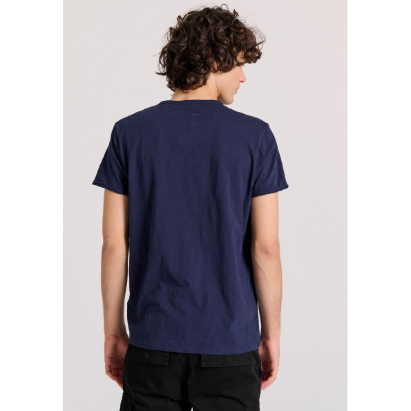 Ανδρικο t-shirt FUNKY BUDDHA FBM009-004-04 μπλε 