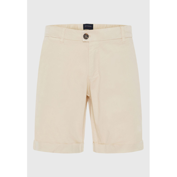 Ανδρική chino βερμούδα FUNKY BUDDHA  FBM009-012-03 εκρού Ανδρικά