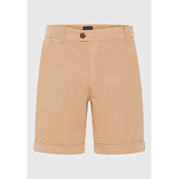 Ανδρική chino βερμούδα FUNKY BUDDHA  FBM009-012-03 μπεζ Ανδρικά