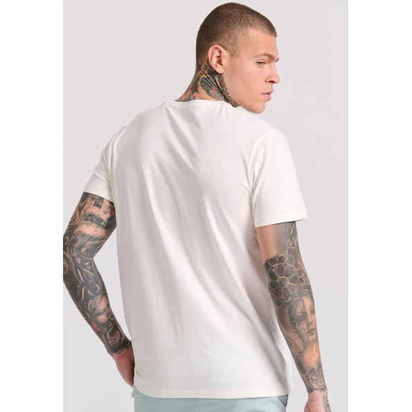 Ανδρικό t-shirt FUNKY BUDDHA FBM009-097-04 λευκό Ανδρικά