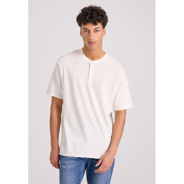 Ανδρικό t-shirt FUNKY BUDDHA FBM009-012-04 λευκό 