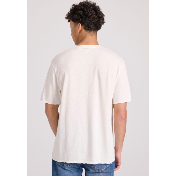 Ανδρικό t-shirt FUNKY BUDDHA FBM009-012-04 λευκό  Ανδρικά