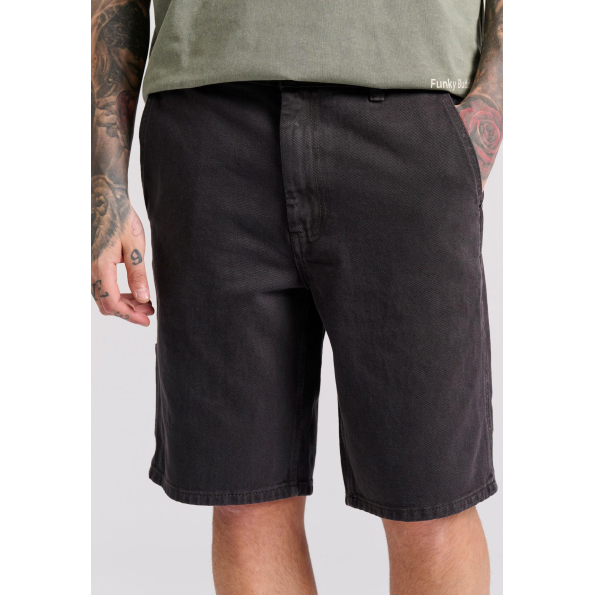 Ανδρική jean βερμούδα FUNKY BUDDHA FBM009-083-03 γκρι 