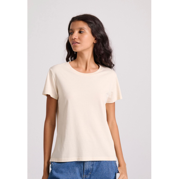 Γυναικείο t-shirt  FUNKY BUDDHA FBL009-103-04 μπεζ