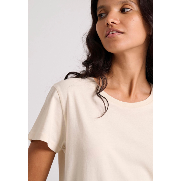 Γυναικείο t-shirt  FUNKY BUDDHA FBL009-103-04 μπεζ Γυναικεία