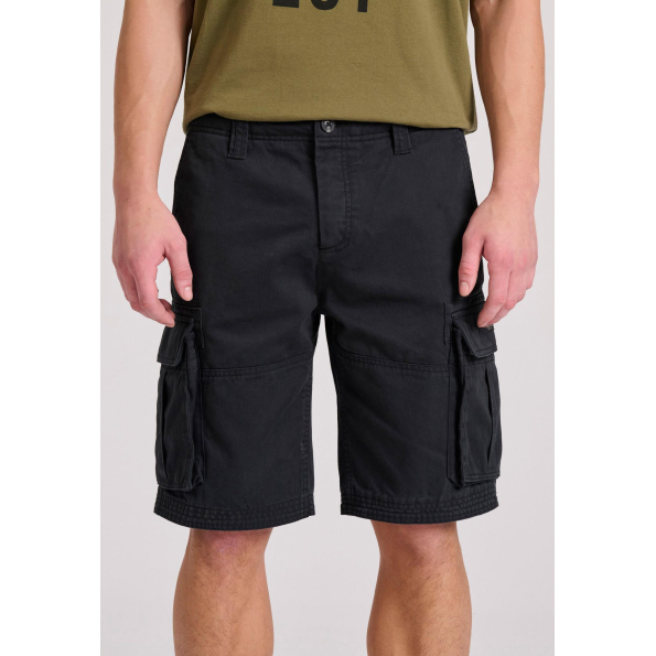 Ανδρική cargo βερμούδα FUNKY BUDDHA FBM009-031-03 μαύρη