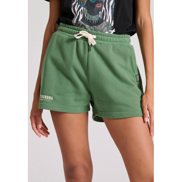 Γυναικείο σορτς FUNKY BUDDHA FBL009-106-03 πράσινο 