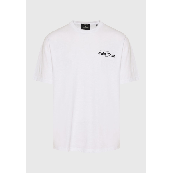 Ανδρικό t-shirt FUNKY BUDDHA FBM009-062-04 λευκό Ανδρικά