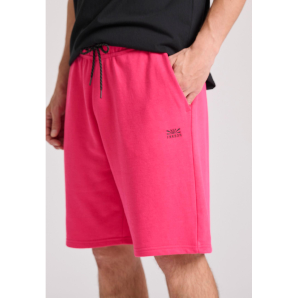 Ανδρική αθλητική βερμούδα FUNKY BUDDHA FBM009-055-03 φούξια  Ανδρικά