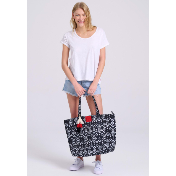 Γυναικείο t-shirt FUNKY BUDDHA FBL009-101-04 λευκό Γυναικεία