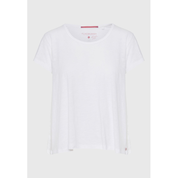 Γυναικείο t-shirt FUNKY BUDDHA FBL009-101-04 λευκό Γυναικεία