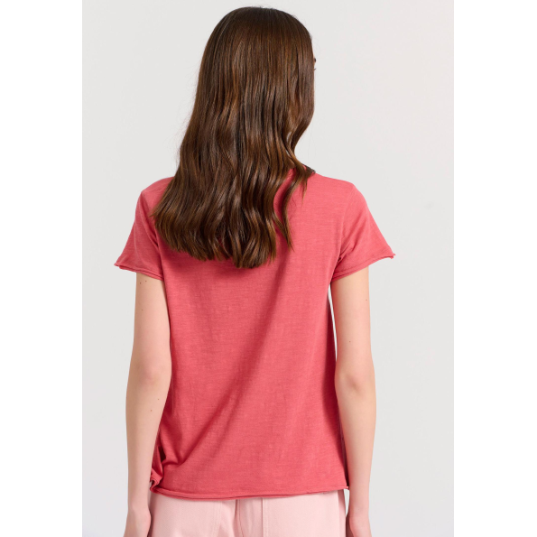 Γυναικείο t-shirt FUNKY BUDDHA FBL009-101-04 κόκκινο Γυναικεία