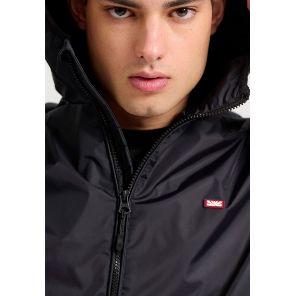 Ανδρικό μπουφάν FUNKY BUDDHA  FBM009-002-01 μαύρo