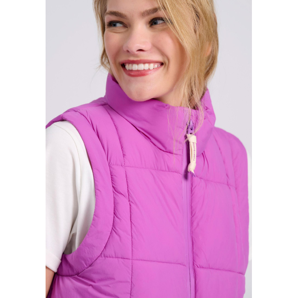 Γυναικείο αμάνικο μπουφάν FUNKY BUDDHA FBL009-101-01 μοβ  Γυναικεία