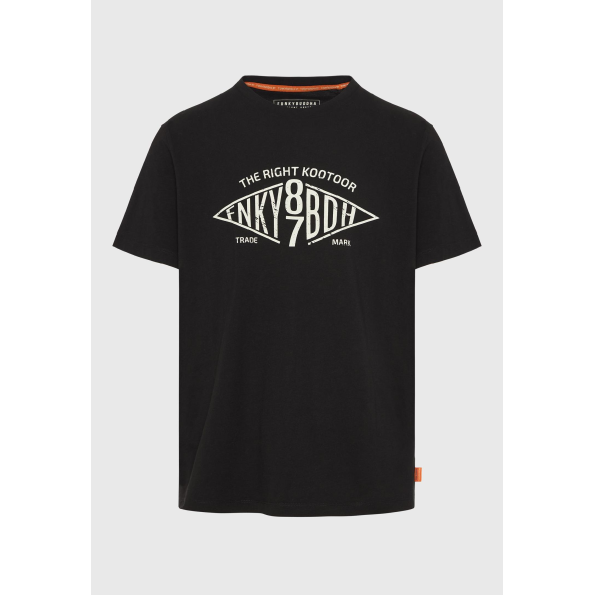 Ανδρικό t-shirt FUNKY BUDDHA FBM009-098-04 μαύρο Ανδρικά