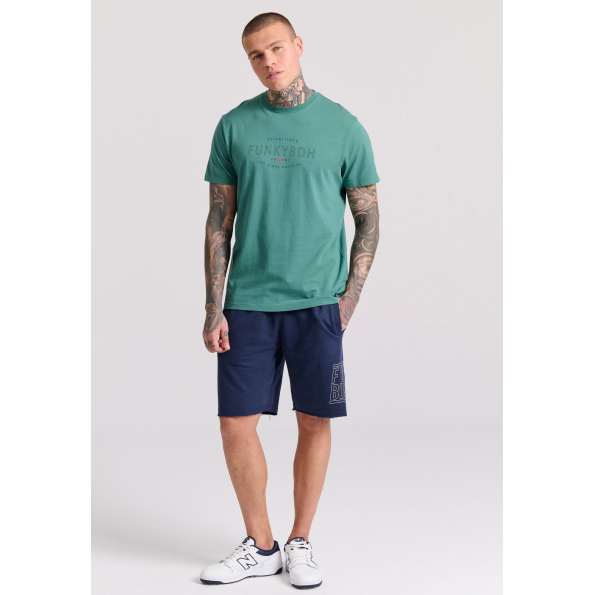 Ανδρικό t-shirt FUNKY BUDDHA FBM009-094-04 πράσινο Ανδρικά