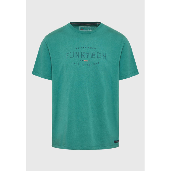Ανδρικό t-shirt FUNKY BUDDHA FBM009-094-04 πράσινο Ανδρικά