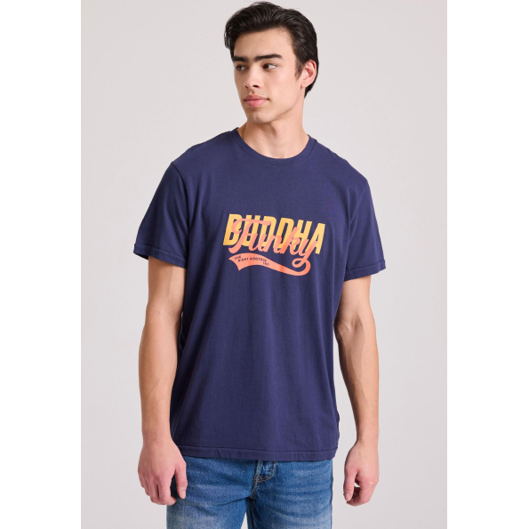 Ανδρικό t-shirt FUNKY BUDDHA FBM009-040-04 μπλε 