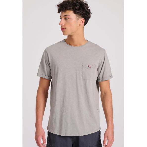 Ανδρικό t-shirt FUNKY BUDDHA FBM009-005-04 γκρι 