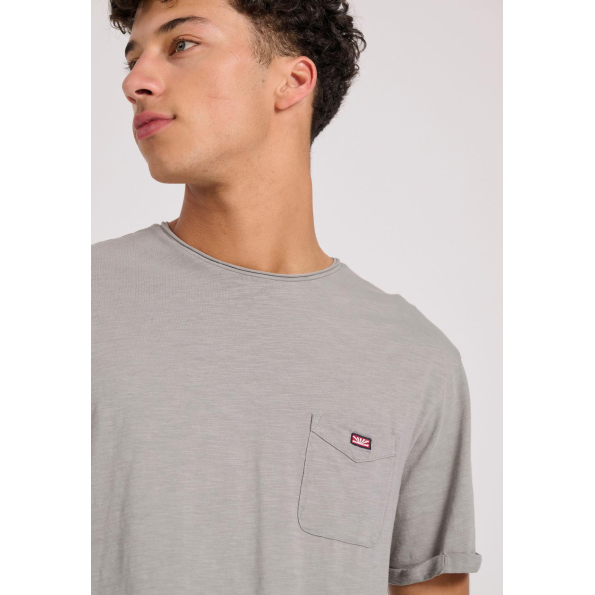 Ανδρικό t-shirt FUNKY BUDDHA FBM009-005-04 γκρι 