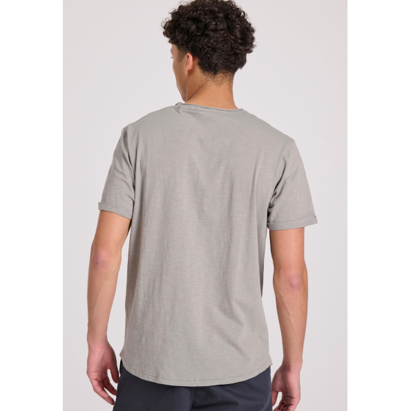 Ανδρικό t-shirt FUNKY BUDDHA FBM009-005-04 γκρι 