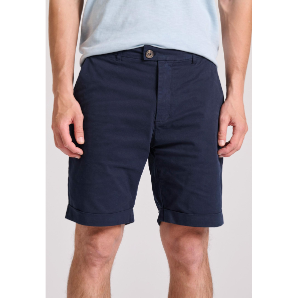Ανδρική chino βερμούδα FUNKY BUDDHA FBM009-012-03 μπλε 