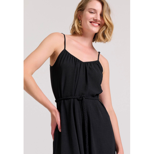 Γυναικείο maxi φόρεμα FUNKY BUDDHA FBL009-127-13 μαύρο Γυναικεία