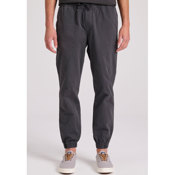 Ανδρικό chino παντελόνι FUNKY BUDDHA Garment dyed FBM009-013-02 γκρι