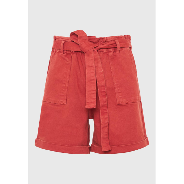 Γυναικείο τζιν σορτς FUNKY BUDDHA FBL009-164-03 κόκκινο Γυναικεία