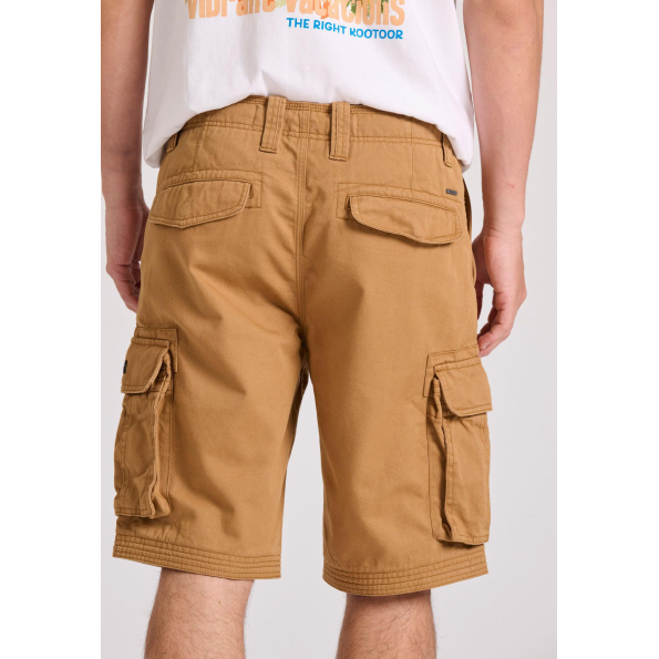 Ανδρική cargo βερμούδα FUNKY BUDDHA FBM009-031-03 καφέ  Ανδρικά