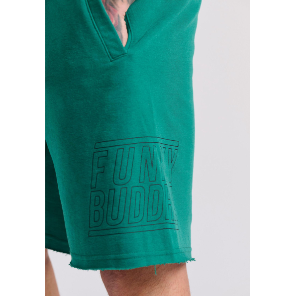 Ανδρική βερμούδα FUNKY BUDDHA FBM009-051-03 πράσινο Ανδρικά
