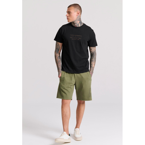 Ανδρική αθλητική βερμούδα FUNKY BUDDHA FBM009-051-03 λαδί Ανδρικά