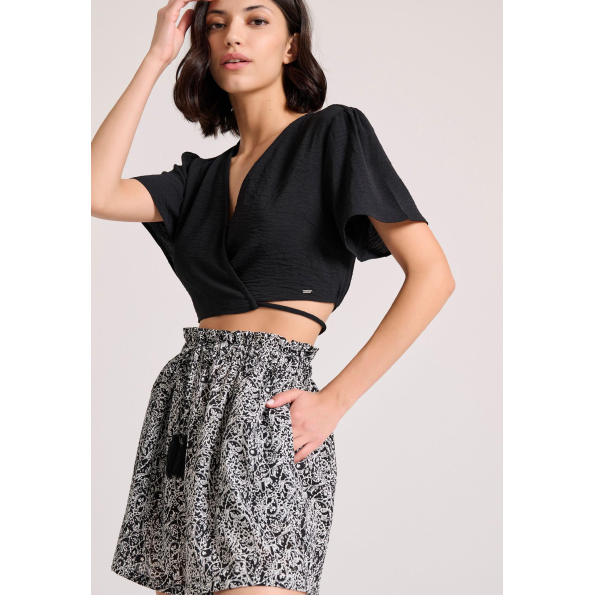 Γυναικείο σορτς FUNKY BUDDHA FBL009-108-03 εμπριμέ  Γυναικεία