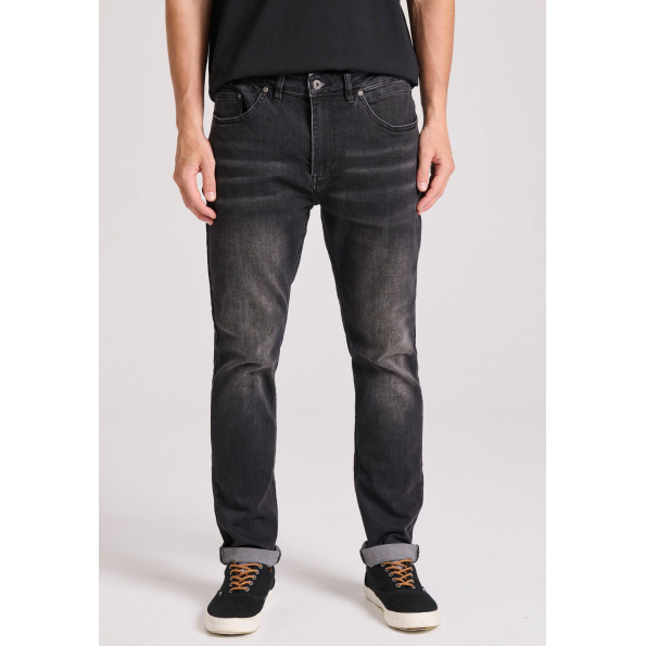 Ανδρικό jean παντελόνι FUNKY BUDDHA FBM009-071-02 μαύρο