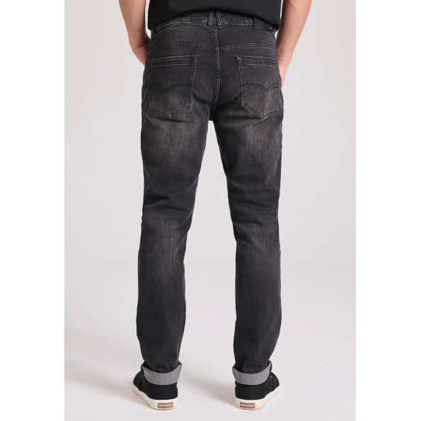 Ανδρικό jean παντελόνι FUNKY BUDDHA FBM009-071-02 μαύρο