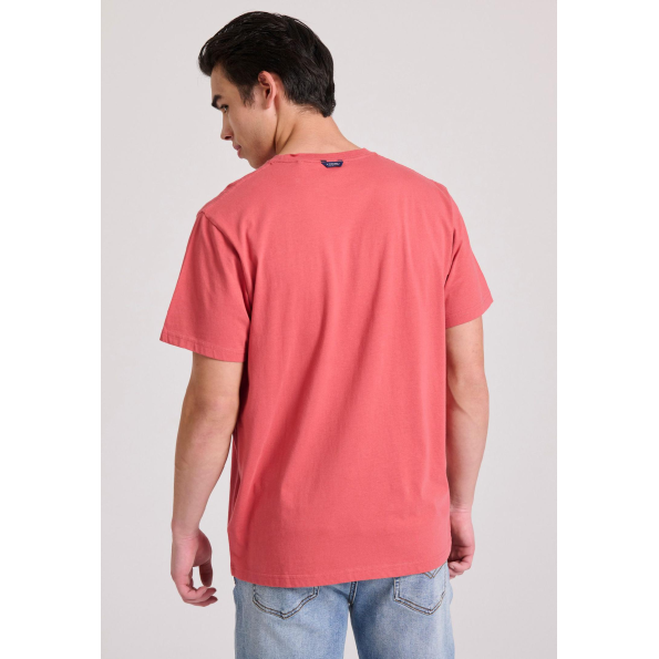 Ανδρικό t-shirt FUNKY BUDDHA FBM009-017-04 κόκκινη