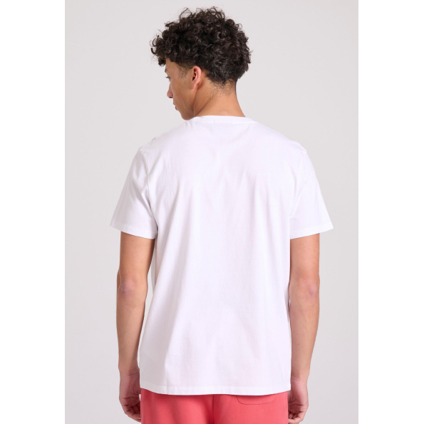 Ανδρικό t-shirt FUNKY BUDDHA  FBM009-068-04 λευκό  Ανδρικά