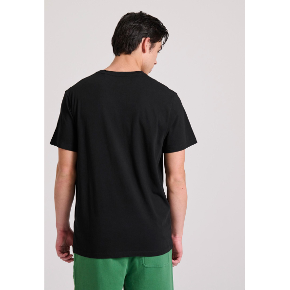 Ανδρικό t-shirt FUNKY BUDDHA  FBM009-094-04 μαύρο  Ανδρικά